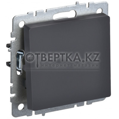 BRITE Выключатель 1-клавишный 10А ВС10-1-0-БрГ графит IEK BR-V10-0-10-K53 BR-V10-0-10-K53 