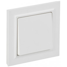 BRITE Выключатель 1-клавишный 10А в сборе ВСР10-1-0-БрАБ арктический белый IEK BR-V10-0-10-K91-F