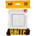BRITE Выключатель 1-клавишный 10А в сборе ВСР10-1-0-БрАБ арктический белый IEK BR-V10-0-10-K91-F