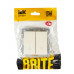 BRITE Выключатель жалюзи 10А ВС10-1-5-БрКр бежевый IEK BR-V15-0-10-K10 BR-V15-0-10-K10 