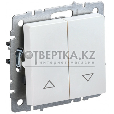 BRITE Выключатель жалюзи 10А ВС10-1-5-БрЖ жемчуг IEK BR-V15-0-10-K36 BR-V15-0-10-K36 