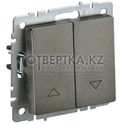 BRITE Выключатель жалюзи 10А ВС10-1-5-БрТБ темная бронза IEK BR-V15-0-10-K45 BR-V15-0-10-K45 