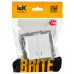 BRITE Выключатель 2-клавишный с индикацией 10А ВС10-2-1-БрАБ арктический белый IEK BR-V20-1-10-K91