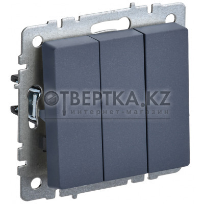 BRITE Выключатель 3-клавишный 10А ВС10-3-0-БрМ маренго IEK BR-V30-0-10-K35 BR-V30-0-10-K35 