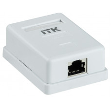 Настенная информационная розетка RJ45 кат.6 FTP 1-порт ITK CS2-1C06F-12 в Астане