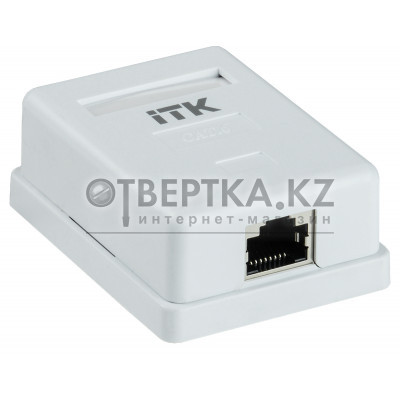 Настенная информационная розетка RJ45 кат.6 FTP 1-порт ITK CS2-1C06F-12