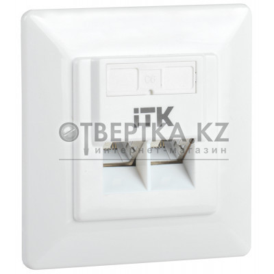 Внутренняя информационная розетка ITK RJ45 кат. 6 FTP 2 порта CS2-1C06F-2-1 