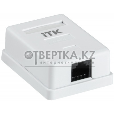 Настенная информационная розетка ITK RJ45 кат.6 UTP 1-порт CS2-1C06U-12 