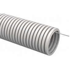 ELASTA Труба гофрированная ПВХ d=20мм с зондом (10м) IEK CTG20-20-K41-010I в Актобе