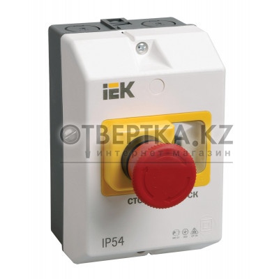 Оболочка защитная с кнопкой &quot;Стоп&quot; IP54 IEK DMS11D-PC55