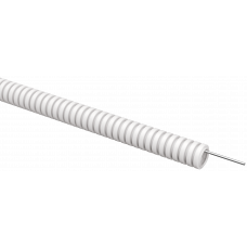 ELASTA Труба гофрированная ПВХ d=16мм с зондом белая (100м) IEK ET-TG21-121-016-100-K01 в Актобе