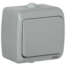 AQUATIC Выключатель 1-клавишный для открытой установки 10А IP54 ВС-20-1-0-А IEK EVA10-K03-10-54