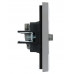 FORTE&PIANO Розетка двойная TVSAT FP538 сталь IEK FP-AF20-O-K46