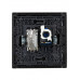 FORTE&PIANO Розетка двойная TVRJ45 кат.6 FP137 черный IEK FP-AK20-2-K02