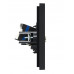 FORTE&PIANO Розетка двойная TVRJ45 кат.6 FP137 черный IEK FP-AK20-2-K02