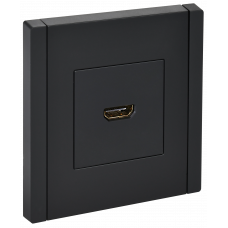FORTE&PIANO Розетка HDMI FP140 черный IEK FP-H10-K02
