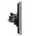 FORTE&PIANO Розетка двойная RJ11RJ45 кат.5E FP535 сталь IEK FP-KT20-O-1-K46