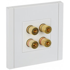 FORTE&PIANO Аудиорозетка 4-местная FP239 белый IEK FP-S40-K01 в Костанае