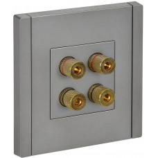 FORTE&PIANO Аудиорозетка 4-местная FP539 сталь IEK FP-S40-K46 в Костанае