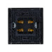 FORTE&PIANO Аудиорозетка 4-местная FP539 сталь IEK FP-S40-K46