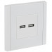 FORTE&PIANO Розетка USB AA 3,1А FP249 белый IEK FP-U21-D31-K01