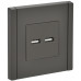 FORTE&PIANO Розетка USB AA 3,1А FP349 серый IEK FP-U21-D31-K03