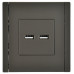 FORTE&PIANO Розетка USB AA 3,1А FP349 серый IEK FP-U21-D31-K03