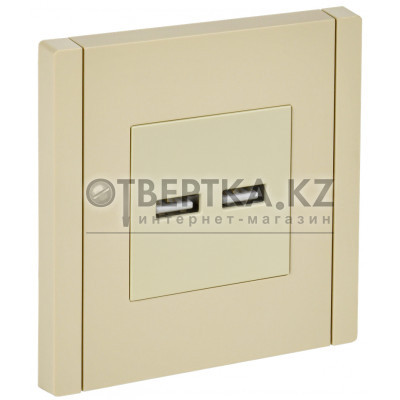 FORTE&PIANO Розетка USB AA 3,1А FP449 ваниль IEK FP-U21-D31-K10