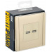 FORTE&PIANO Розетка USB AA 3,1А FP449 ваниль IEK FP-U21-D31-K10
