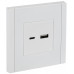FORTE&PIANO Розетка USB AC 18Вт FP251 белый IEK FP-U22-018-K01