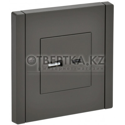 FORTE&PIANO Розетка USB AC 18Вт FP351 серый IEK FP-U22-018-K03