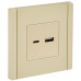 FORTE&PIANO Розетка USB AC 18Вт FP451 ваниль IEK FP-U22-018-K10