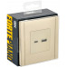 FORTE&PIANO Розетка USB AC 18Вт FP451 ваниль IEK FP-U22-018-K10