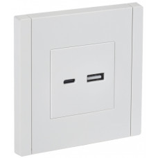FORTE&PIANO Розетка USB AC 3,1А FP250 белый IEK FP-U22-D31-K01
