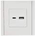FORTE&PIANO Розетка USB AC 3,1А FP250 белый IEK FP-U22-D31-K01