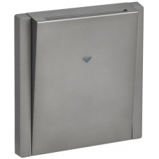 FORTE&PIANO Выключатель карточный 30А FP543 сталь IEK FP-V11-0-10-1-K46