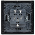 FORTE&PIANO Выключатель жалюзи 10А FP111 черный IEK FP-V15-0-10-1-K02