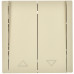 FORTE&PIANO Выключатель жалюзи 10А FP411 ваниль IEK FP-V15-0-10-1-K10