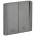 FORTE&PIANO Выключатель жалюзи 10А FP511 сталь IEK FP-V15-0-10-1-K46