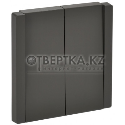 FORTE&PIANO Выключатель 2-клавишный перекрестный 10А FP309 серый IEK FP-V23-0-10-1-K03