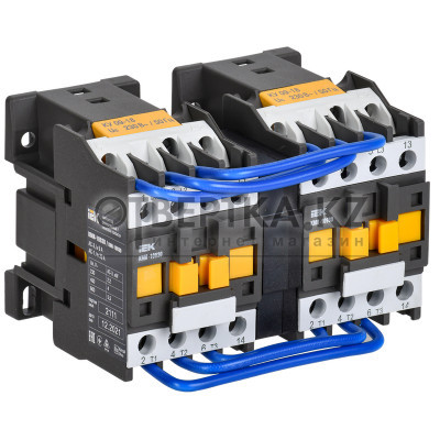 Контактор КМИ-10930 реверс 9А 230В/АС3 2NO IEK KKM13-009-230-20-1