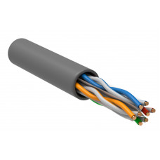 ITK Витая пара U/UTP кат.6A 4х2х23AWG solid LSZH нг(А)-HFLTx серый (305м) LC1-C6A04-121 в Актобе