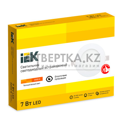 Светильник IEK ДВО 1601 LED 7Вт 3000 IP20 LDVO0-1601-1-7-K01 LDVO0-1601-1-7-K01 