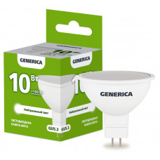 Лампа светодиодная GENERICA MR16 10Вт 230В 4000К GU5.3 LL-MR16-10-230-40-GU5-G  в Костанае