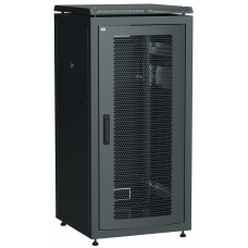 Шкаф сетевой LINEA N 19" 24U 600х600мм перфорированная передняя дверь черный ITK LN05-24U66-P в Алматы