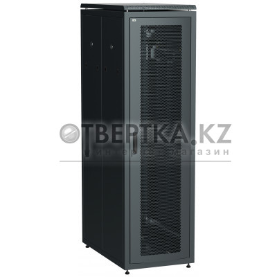 Шкаф сетевой 19" 42U перфорированные двери черный ITK LINEA N LN05-42U61-PP