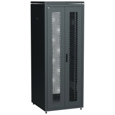 ITK LINEA N Шкаф сетевой 19" 42U 800х800мм двустворчатая перфорированная дверь задняя перфорированная черный LN05-42U88-2PP 