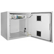 Шкаф уличный навесной 19" LINEA O 9U 650x600мм IP55 металлическая дверь серый ITK LO35-09U66-M55 в Алматы