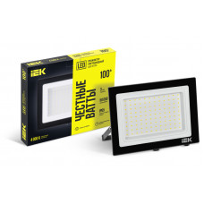 Прожектор светодиодный СДО 06-100 IP65 4000К черный IEK LPDO601-100-40-K02