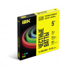 Лента светодиодная "неон" термостойкая 5м SMD5050 60LED/м 10Вт/м IP67 13мм 24В RGB IEK LSR7-3-060-67-2-05